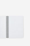 B6 Spiralbound Notebook, TELEPHONE GRID - example image 2