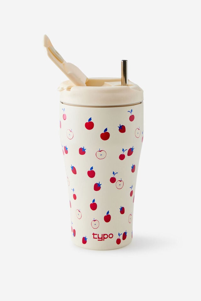Loft Smoothie Cup 700Ml, ECRU STRAWBERRIES