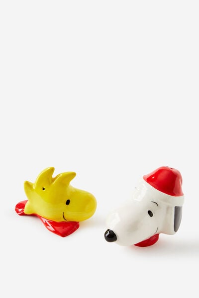 Novelty Christmas Shakers, LCN PEA SNOOPY & WOODSTOCK