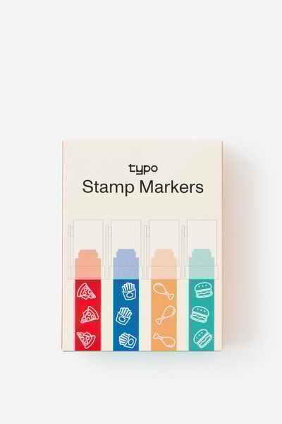 Jumbo Stamper 4Pk, FAST FOOD