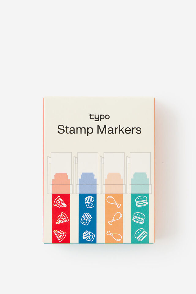 Jumbo Stamper 4Pk, FAST FOOD