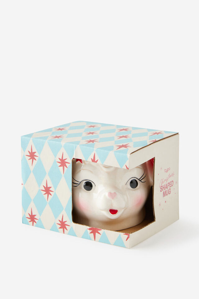 Christmas Shaped Mug, VINTAGE LAMB