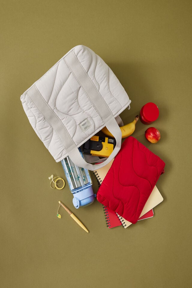 Campus Lunch Tote, RIVER GUM / QUILTED