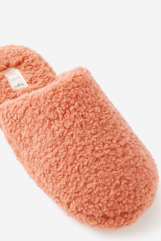 House Slides, DUSTY ORANGE SHERPA