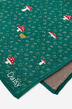 Personalised Patterned Throw, MUSHROOM AND DEERS - alternate image 2