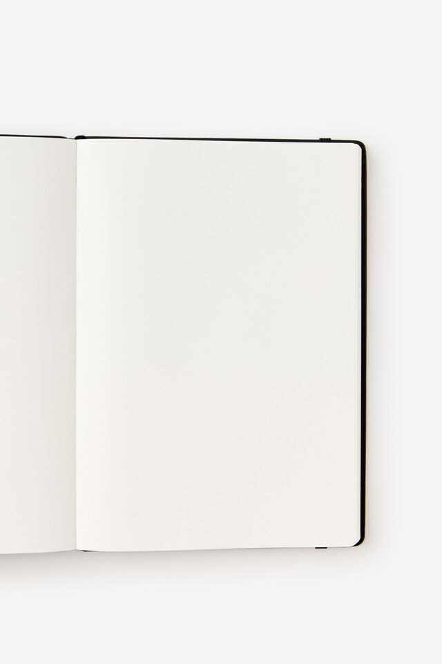 Metro B5 Hard Plain Notebook, Black