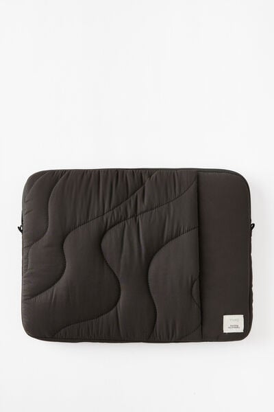 Campus 16 Inch Laptop Case, BLACK / QUILTED