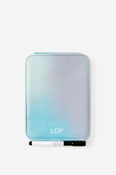Personalised Flip It Memo Board, DIFFUSION SILVER LILAC