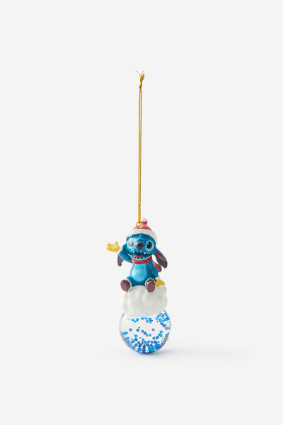 Collab Snowglobe Christmas Ornament, LCN DIS LILO & STITCH