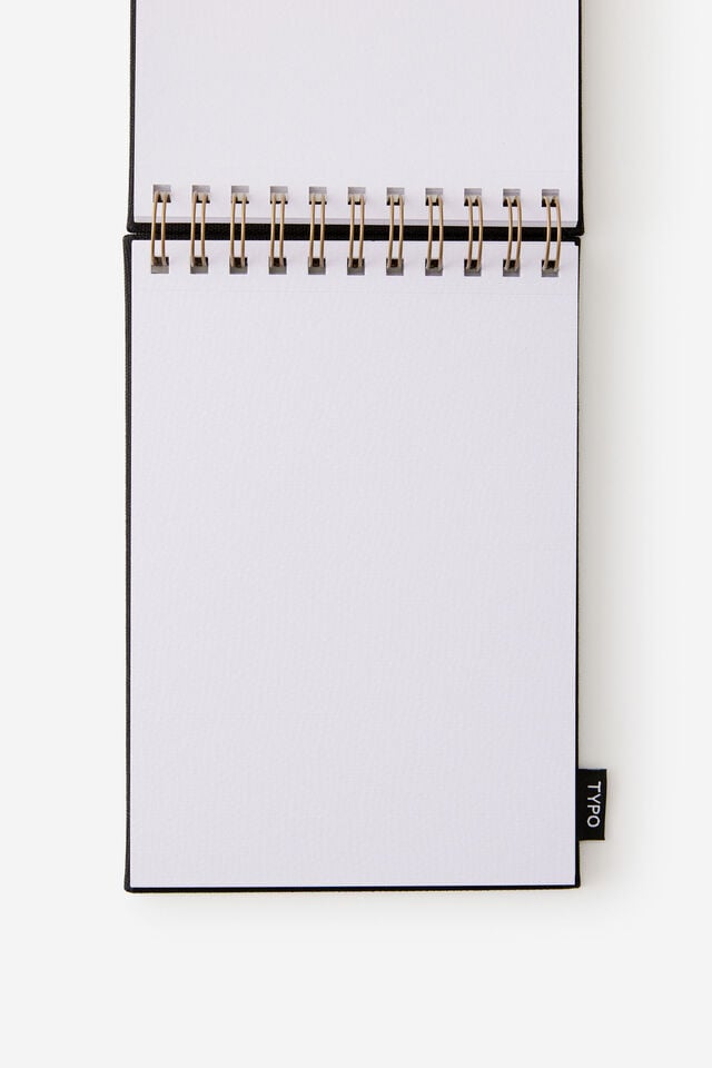 A5 Spiral Watercolour Book, BLACK