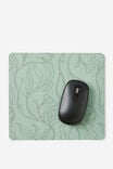 Mouse Mat, MIRA FOLIAGE /TYPO GREEN - alternate image 2