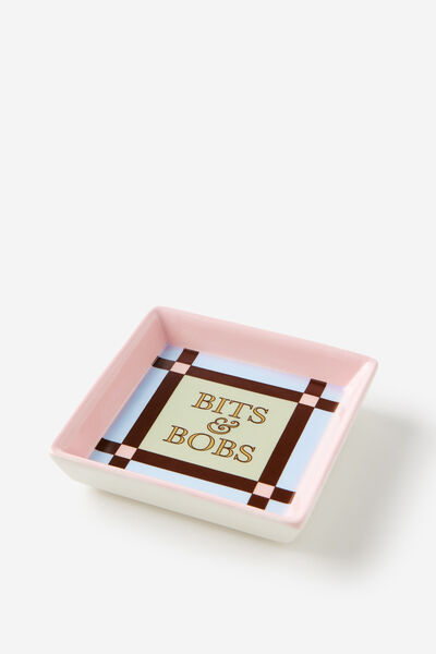 Retro Square Trinket Tray, BITS & BOBS
