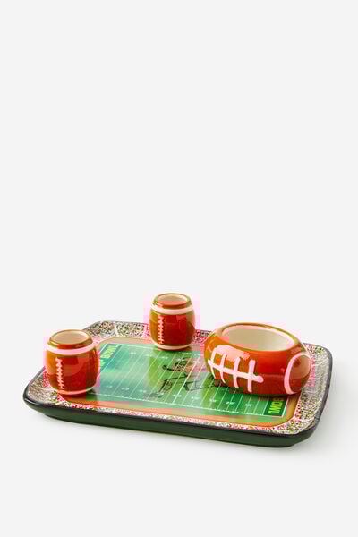 Chip & Dip With Shot Glasses, FOOTBALL FIELD