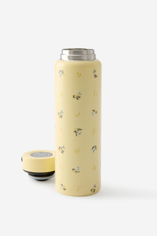 On The Move 500Ml Drink Bottle 2.0, DITSY PANSY / LEMON TART