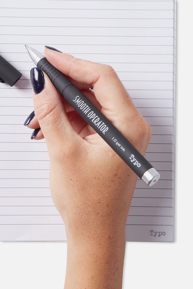 Smooth Operator Gel Pen, BLACK