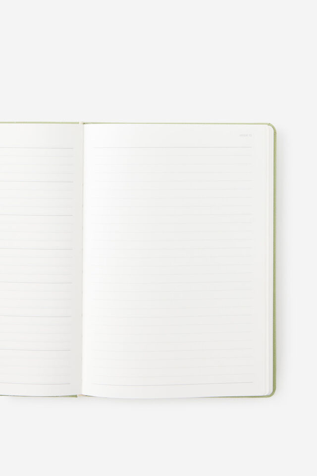 Personalised 2026 A5 Weekly Hard Metro Diary, Little Treats Bay Leaf