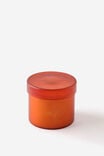 Personalised Frosted Glass Candle, JOY RISING ORANGE - alternate image 2