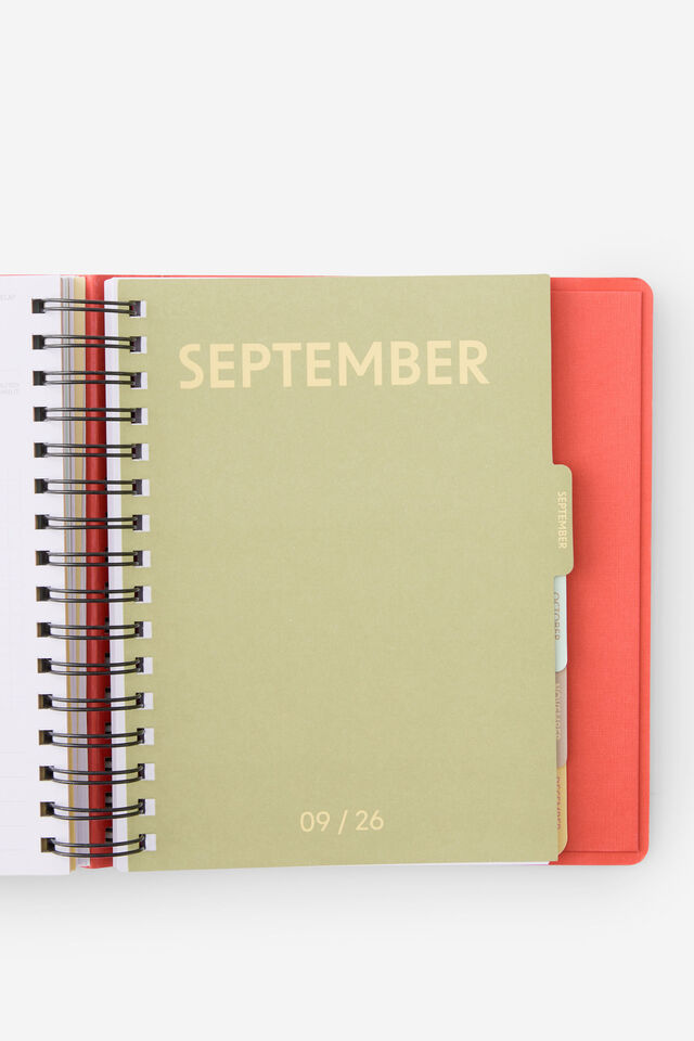 2026 Goals Daily Planner, Pink Strawberry