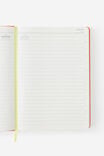 Personalised 2027 A4 Daily On Schedule Diary, LAVA RED/WASABI - example image 2