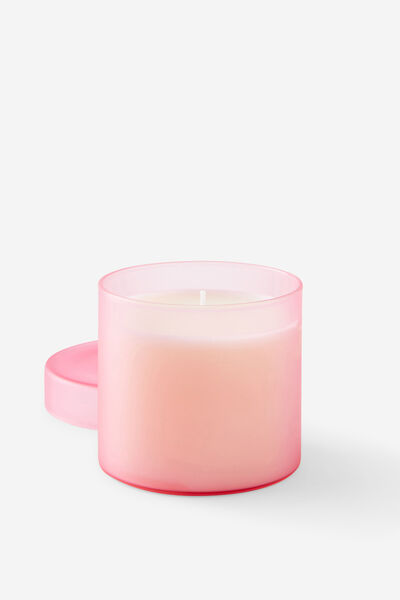 Frosted Glass Candle, PETAL DRIFT PINK