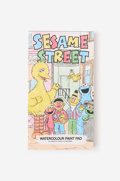Premium Mini Watercolour Paintpad, LCN SES SESAME STREET
