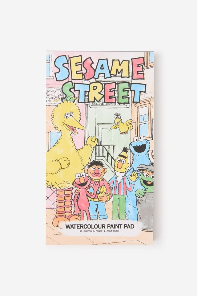Premium Mini Watercolour Paintpad, LCN SES SESAME STREET