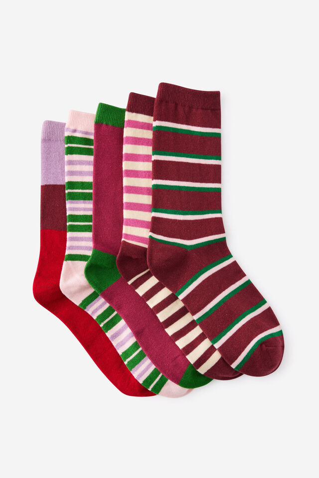 Box Of Socks, STRIPES (S/M)