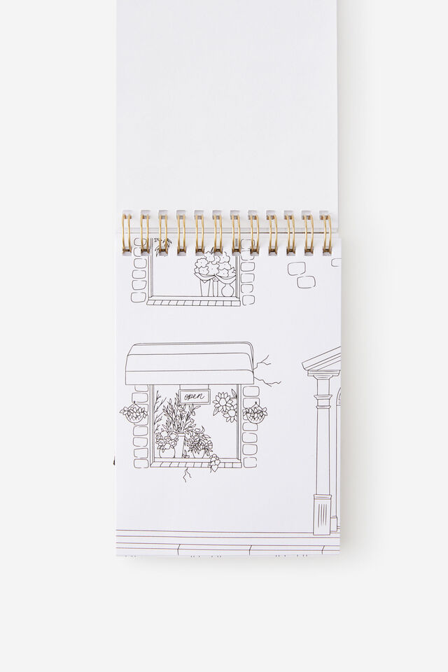 Colour In Sticker Book, TINY WORLDS