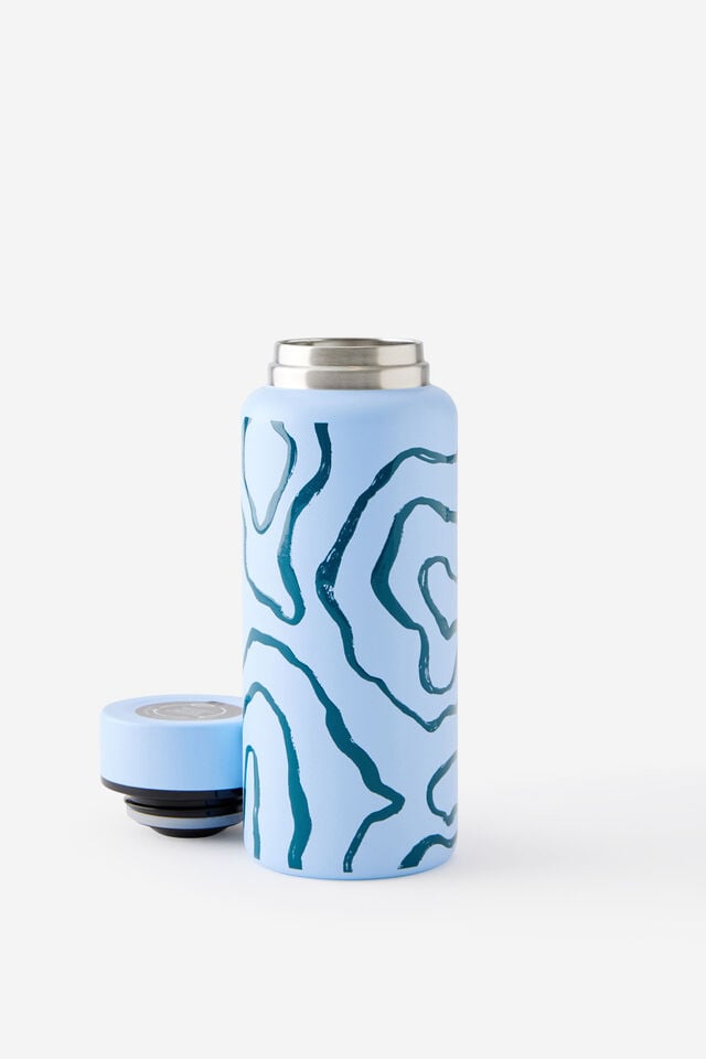 On The Move Drink Bottle 350ML 2.0, TYPOGRAPHIC/BLUE SKIES