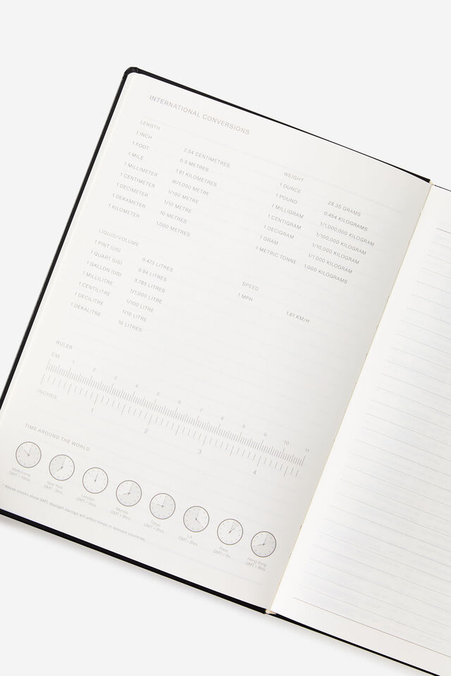 2026 B5 Weekly Hard Metro Diary, Black