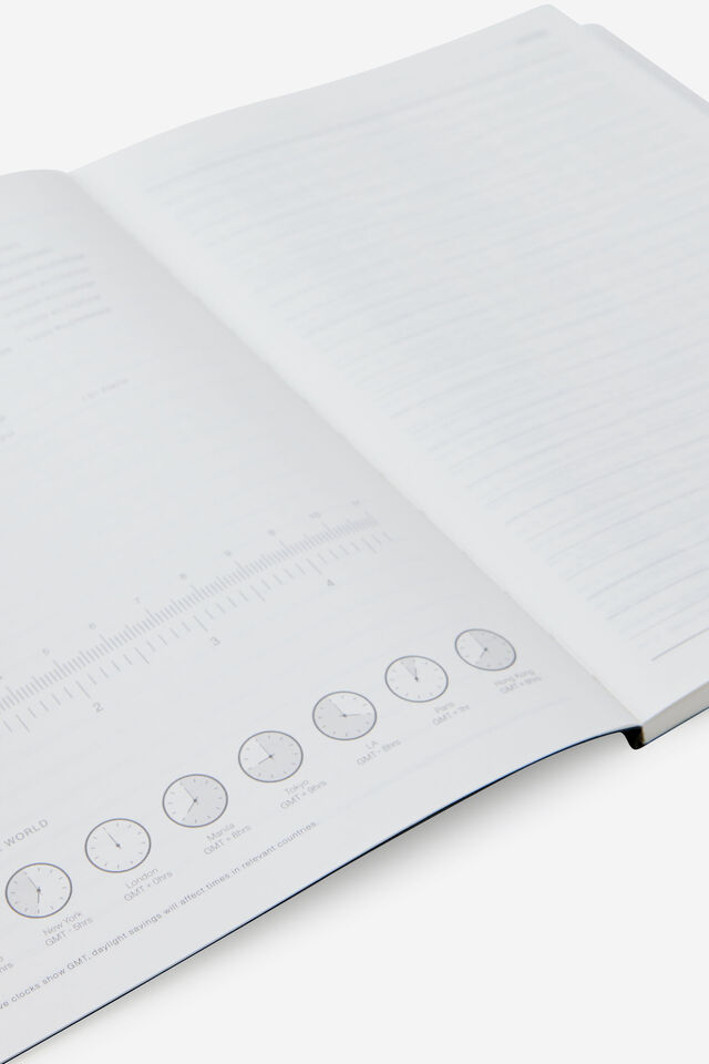 26/27 B5 Weekly Soft Diary, BLACK