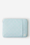 Personalised Mode 16 Inch Laptop Case, MINTY GRID - example image 1