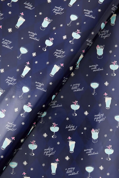 Christmas Wrapping Paper Roll, COCKTAILS