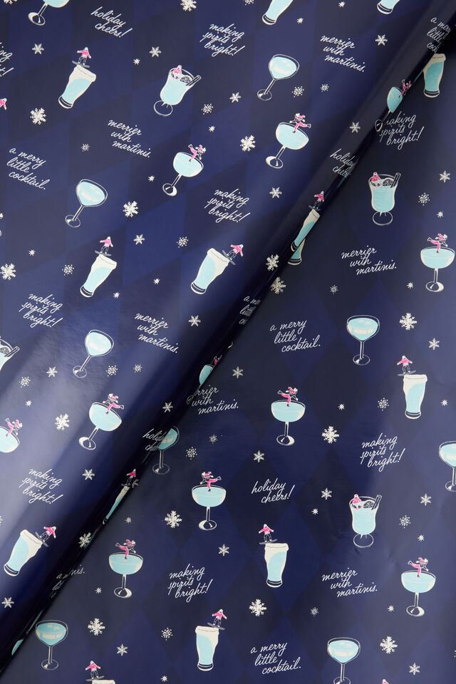 Christmas Wrapping Paper Roll, COCKTAILS