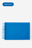 A5 Premium Spiral Watercolour Book, AZURE - example image 1
