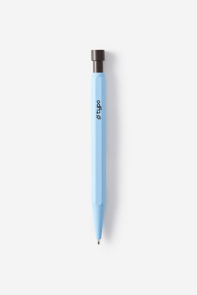 Facet-Nating Ballpoint Pen, BLUE SKIES ESPRESSO