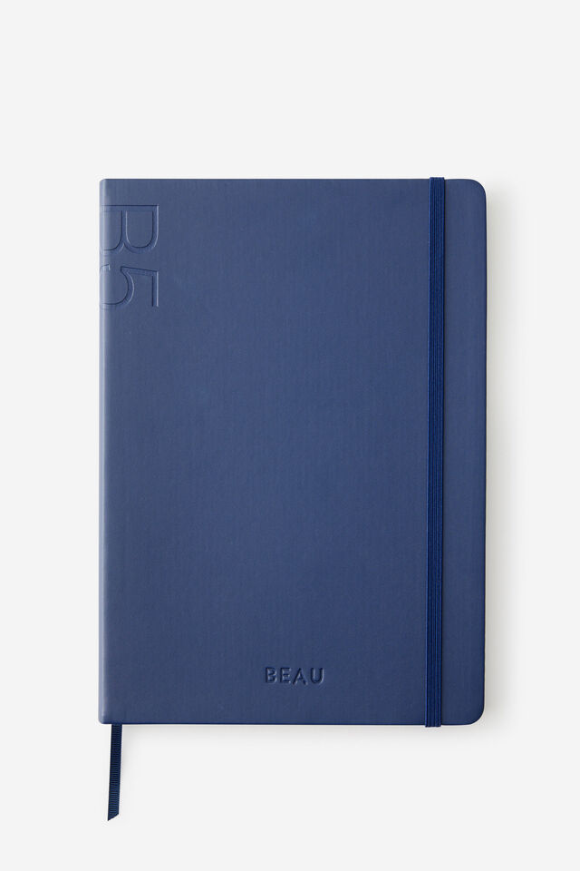 Personalised B5 Hard Cover Lined Notebook, DEEP SPACE