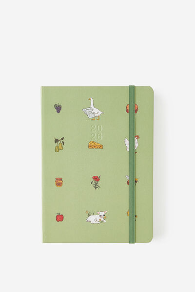 2026 B6 Daily Hard Metro Diary, Little Treats Bay Leaf