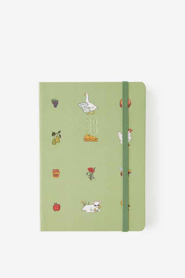 2026 B6 Daily Hard Metro Diary, Little Treats Bay Leaf