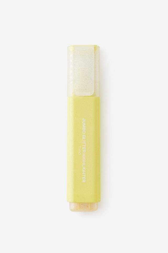 Jumbo Glitter Highlighter, YELLOW