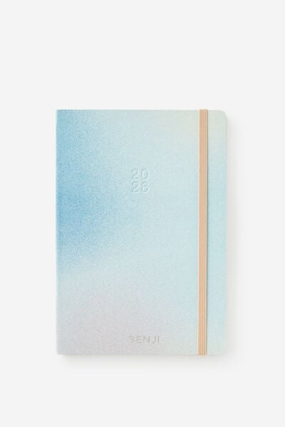 Personalised 2026 A5 Weekly Hard Metro Diary, Diffusion Chai