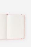 Metro B6 Hard Plain Notebook, Ditsy Pansy Pink Clay - alternate image 2
