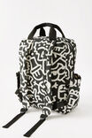 License Campus Backpack, LCN DOO DOODLE BOY / BLACK & WHITE - example image 3