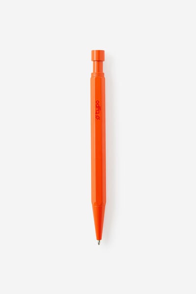 Facet-Nating Ballpoint Pen, LAVA RED