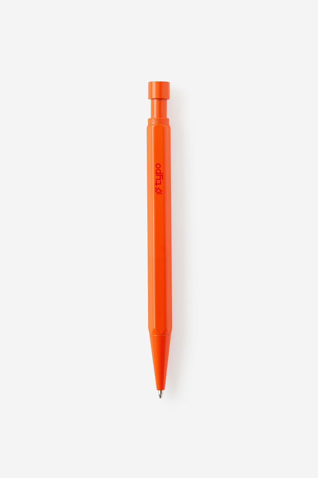 Facet-Nating Ballpoint Pen, LAVA RED