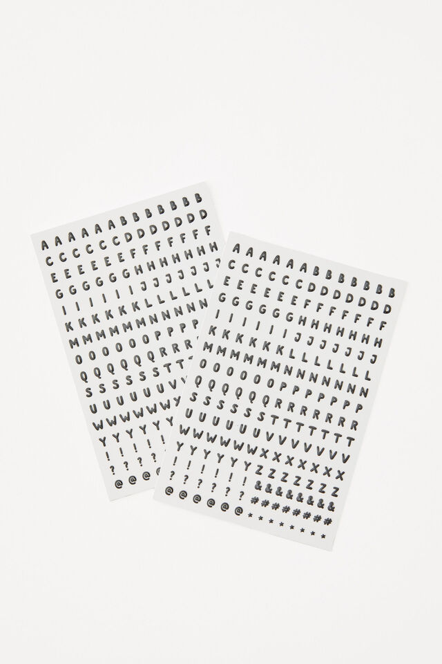 Lcn Nail Sticker Sheet, ALPHA & ICONS