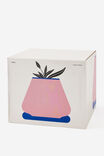 Ceramic Planter, STRAWBERRY MILK & BLUE - alternate image 2
