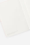 Personalised Metro B6 Hard Lined Notebook, Ditsy Pansy Pink Clay - alternate image 4