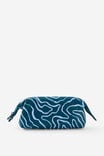 Compact Pu Pencil Case, TOPOGRAPHIC NORTH SEA - alternate image 1