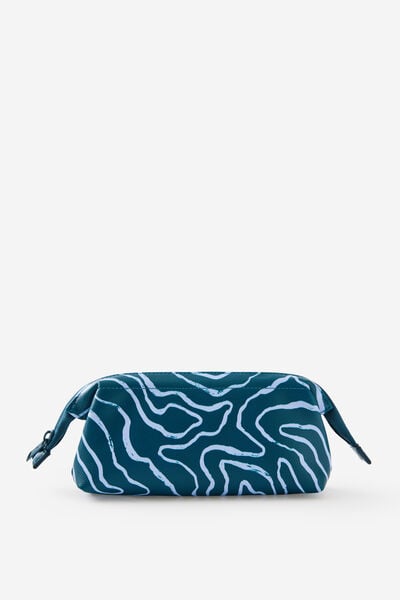 Compact Pu Pencil Case, TOPOGRAPHIC NORTH SEA